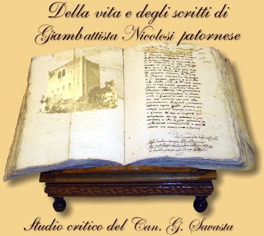 Savasta della vita e degli scritti di Giovan Battista Nicolosi